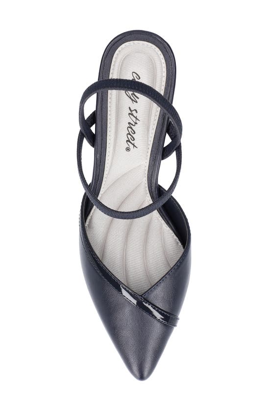 Shop Easy Street Uunna Slingback Pump In Navy