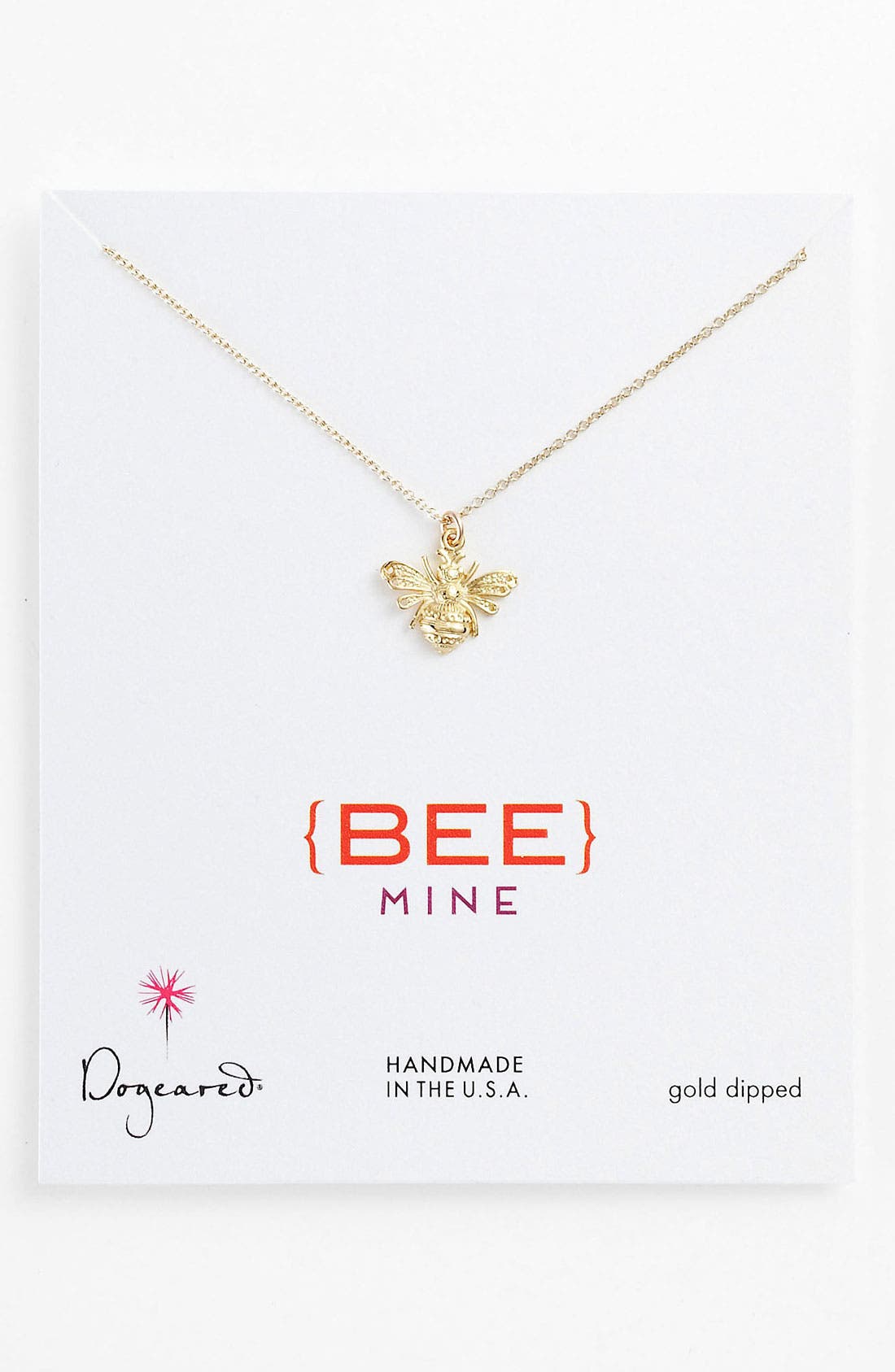 Dogeared 'Create Bee Mine' Pendant Necklace Nordstrom