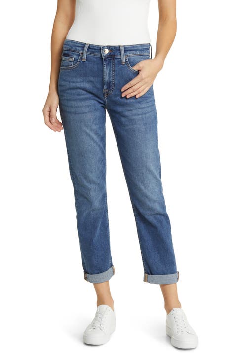 Fashion Look Featuring 7 For All Mankind Cropped Jeans and 7 For