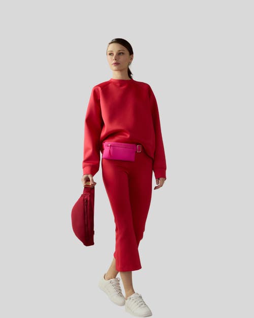 Shop Cynthia Rowley Bonded Active Pant In Red