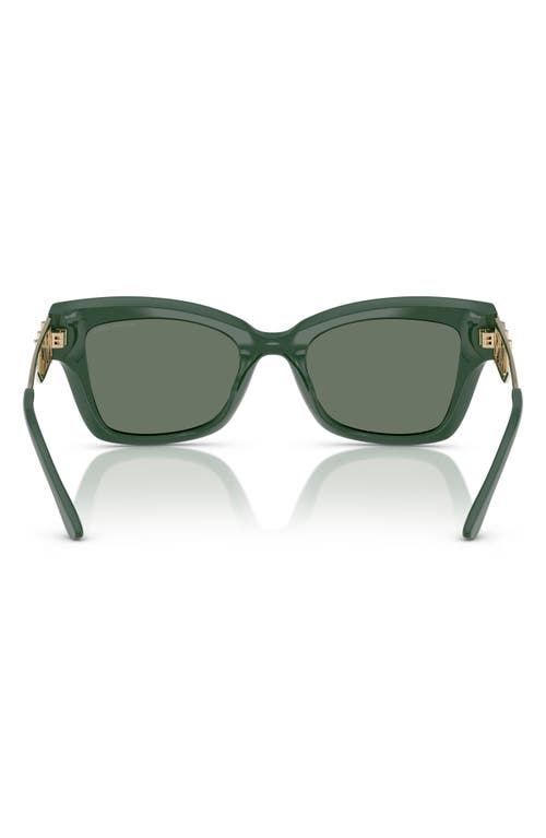 Shop Michael Kors 52mm Square Sunglasses In Green