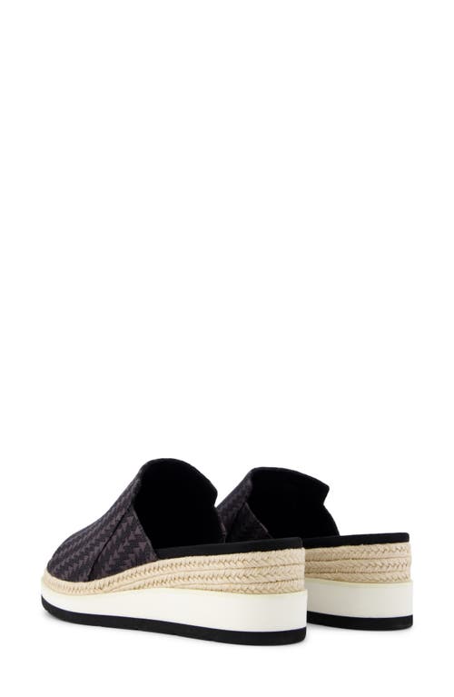 Shop Toms Margo Espadrille Wedge Slide Sandal In Black