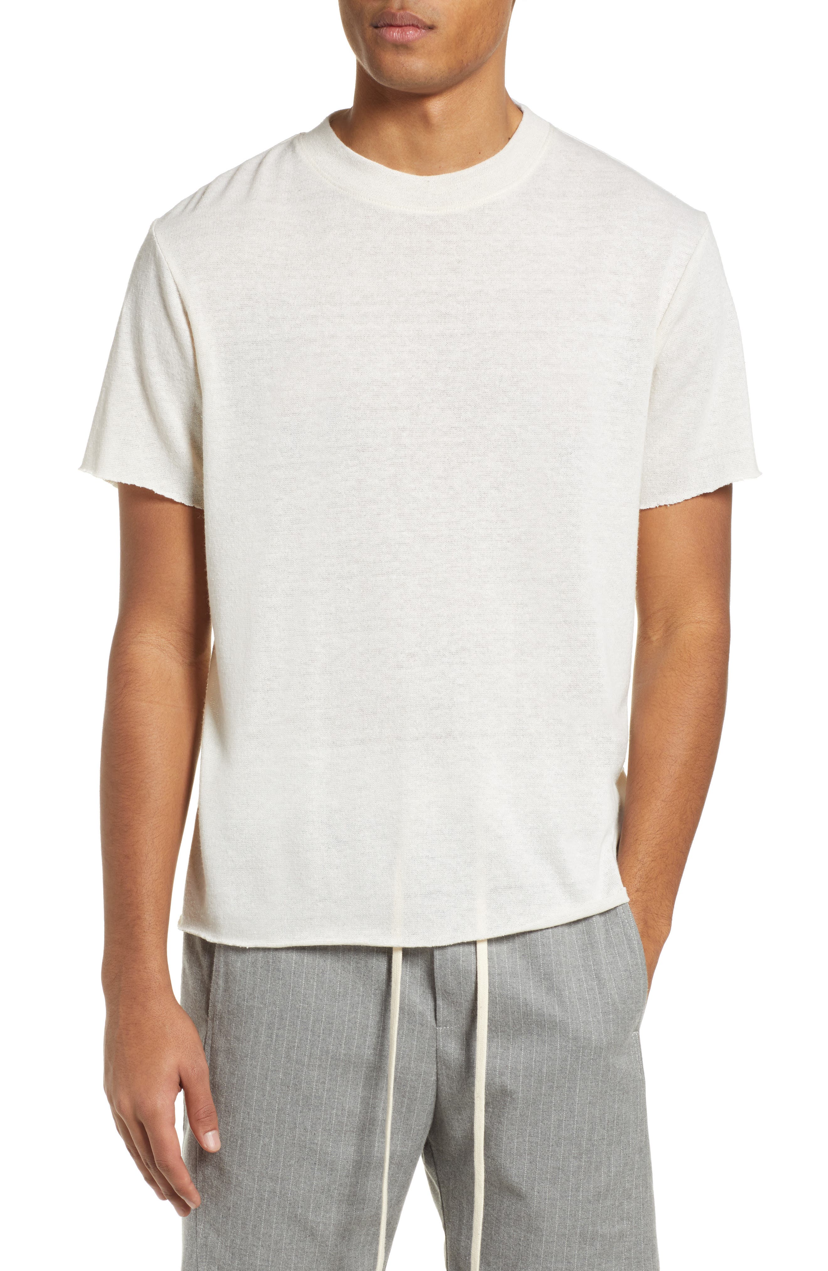 Twenty Commune Raw Hem T-Shirt, Ivory