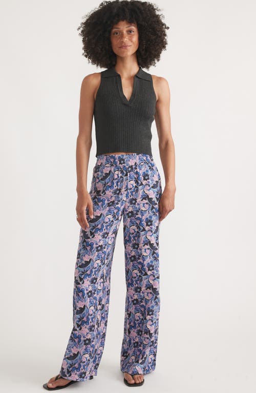 Marine Layer Amelia Cropped Tank Top In Faded Black