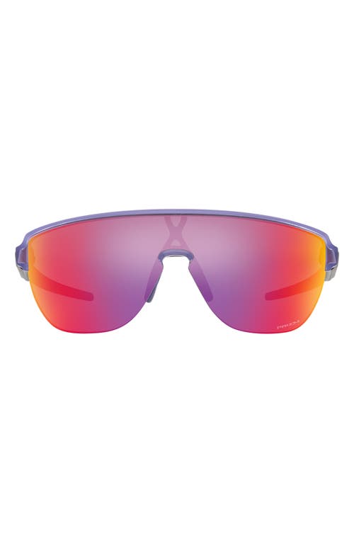 Oakley Corridor 142mm Semi Rimless Prizm Polarized Shield Sunglasses in Lilac at Nordstrom