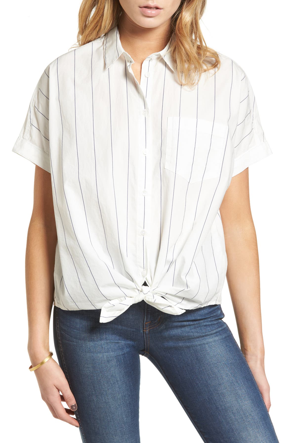 Madewell Tie Front Shirt | Nordstrom