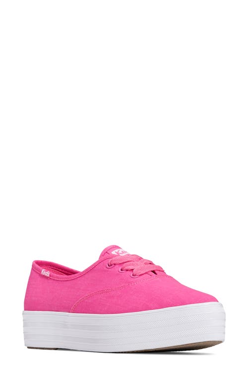 ® Keds Point Canvas Sneaker in Bright Pink Canvas