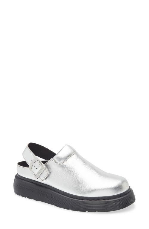 Dr. Martens Laketen Clog in Silver 