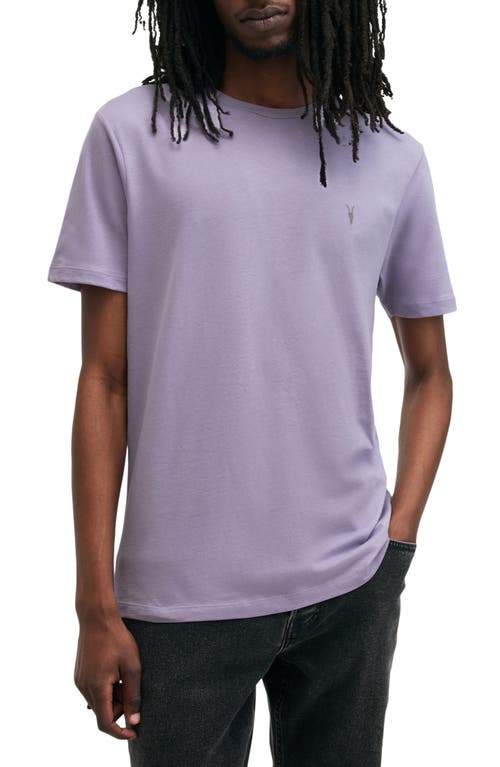 Shop Allsaints Brace Cotton T-shirt In Floyd Purple