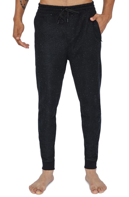 90 Degree By Reflex Side Zipper Pocket Jogger Pants In Charcoal Salt And Pepper