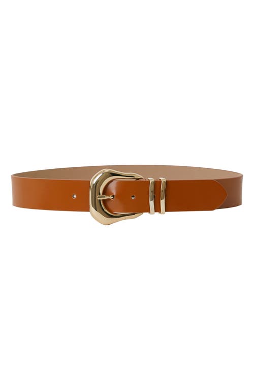 Koda Mod Leather Belt in Cuoio Gold