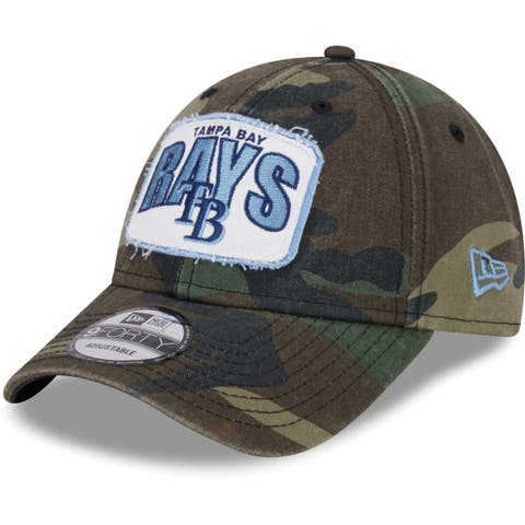 Men's Tampa Bay Rays New Era Camo Cap Logo 9TWENTY Adjustable Hat