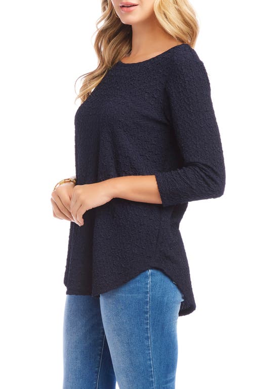 KAREN KANE KAREN KANE TEXTURED SHIRTTAIL TOP 