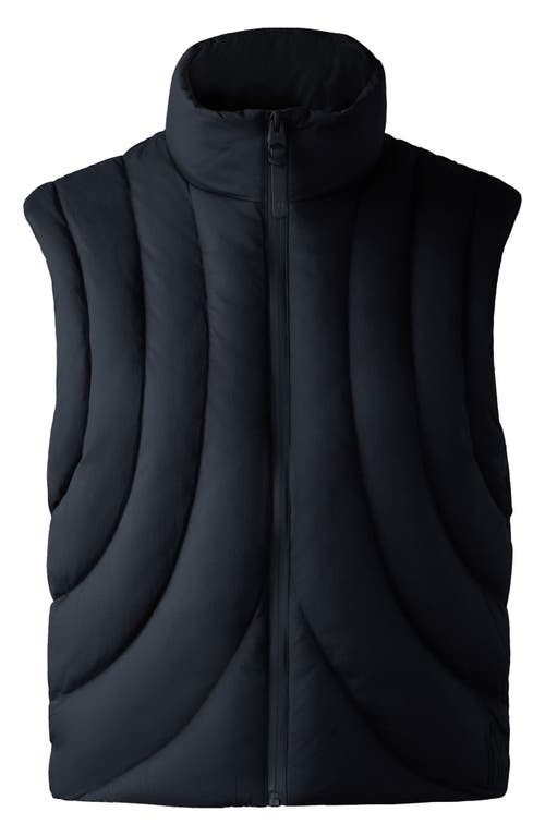 Shop Mackage Adana Water Repellent 750 Fill Power Down Vest In Black