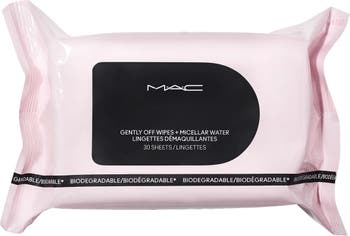 MAC GENTLY OFF WIPES + MICELLAR WATER 80- COUNT - Nettoyant visage - - 