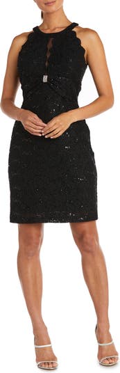 Nightway Scallop Lace Cocktail Dress | Nordstrom