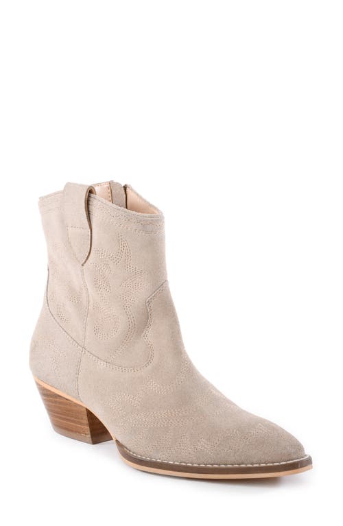 Seychelles Eagle Rock Short Western Boot in Beige Suede 