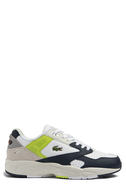 Shop Lacoste Storm 96 Sneaker In White/grey