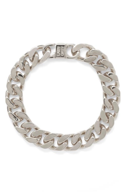 Shop Lady Grey Xxl Curb Chain Bracelet In Silver