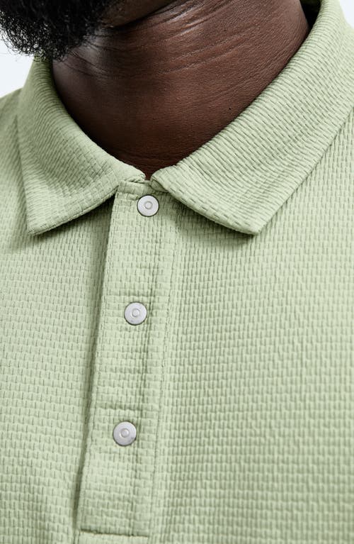 Shop Reigning Champ Solotex® Mesh Tiebreak Performance Polo In Mineral Green