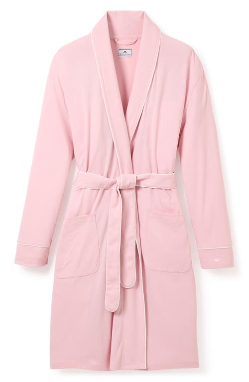 Petite Plume Luxe Pima Cotton Maternity Robe in Pink at Nordstrom, Size X-Large