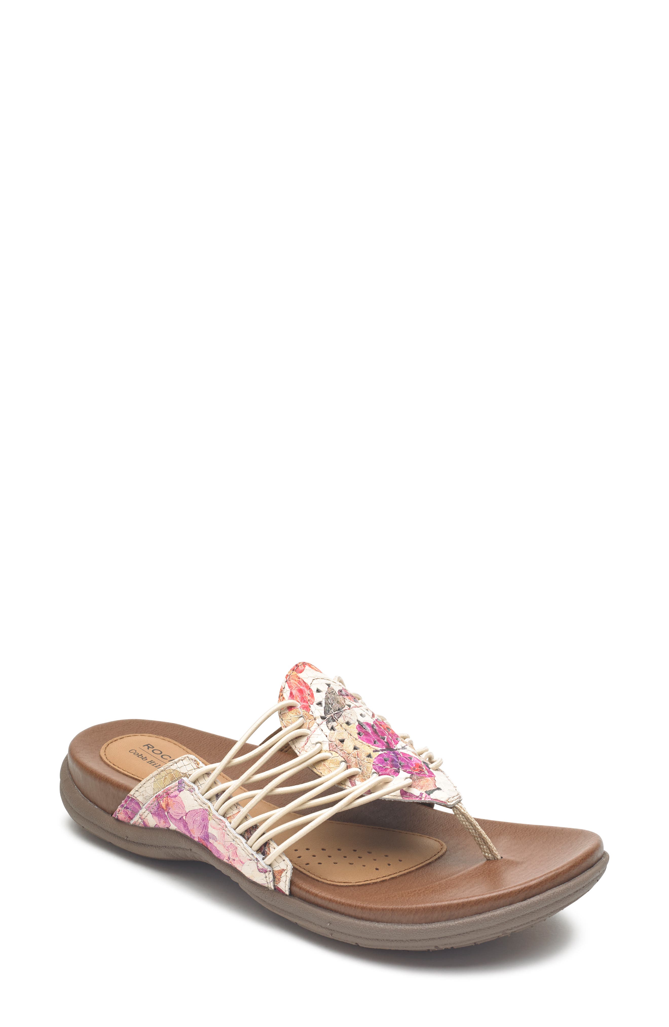 Rockport Cobb Hill Rubey Flip Flop, Ivory
