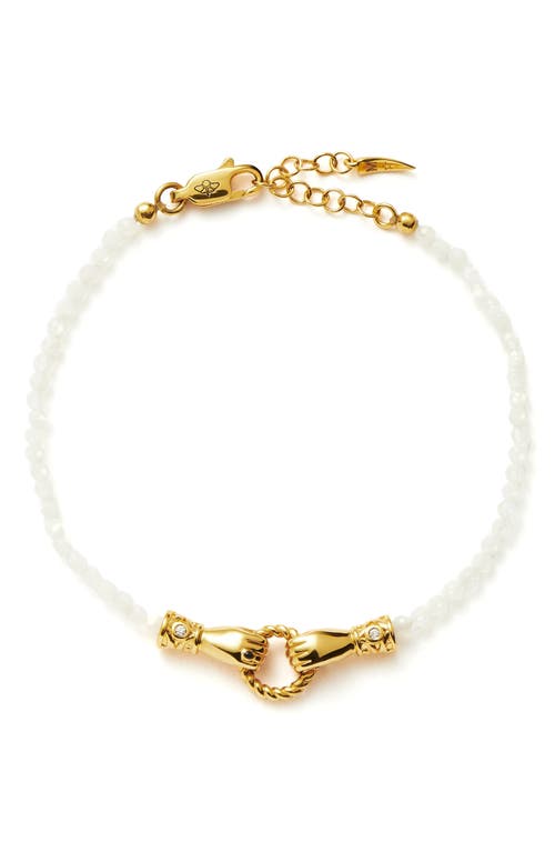 Missoma Harris Reed In Good Hands Bracelet In Metallic Gold