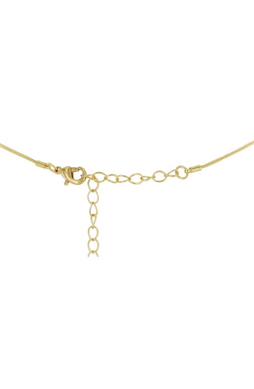 Shop Olivia Welles Evie Tassel Pendant Necklace In Gold/blue