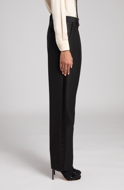Tom Ford Pleated Wool, Mohair & Silk Twill Pants In Black