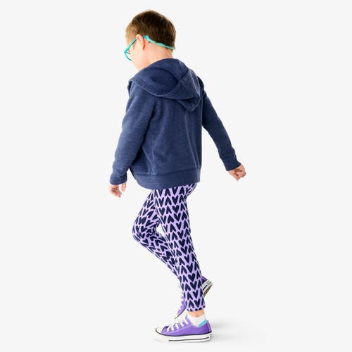 Primary Cozy Fleece Zip Hoodie In Heather Navy