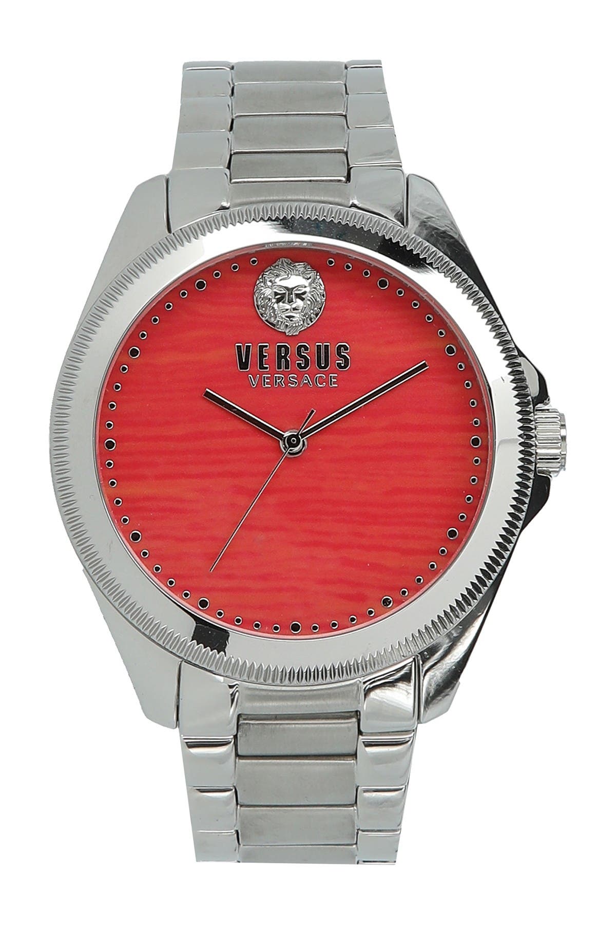 versus versace elmont stainless steel white dial ladies watch
