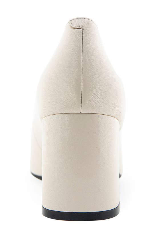 Shop Aerosoles Minetta Almond Toe Pump In Eggnog Leather
