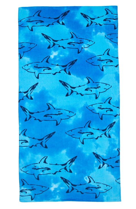 Kids' Shark Beach Towel