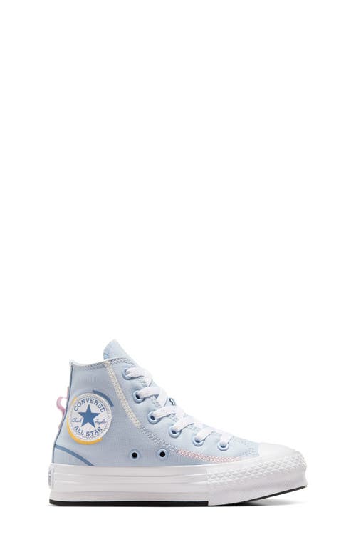 Shop Converse Kids' Chuck Taylor® All Star® Eva Lift High Top Sneaker In Cloudy Daze/white/thunder