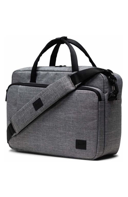Herschel Supply Co . Gibson Tech Messenger Bag In Raven Crosshatch
