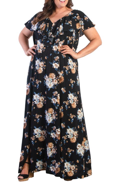 Willow Crepe Maxi Dress (Plus Size)
