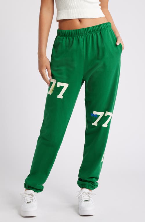 Shop The Mayfair Group My Good Luck Sweatpants In Green