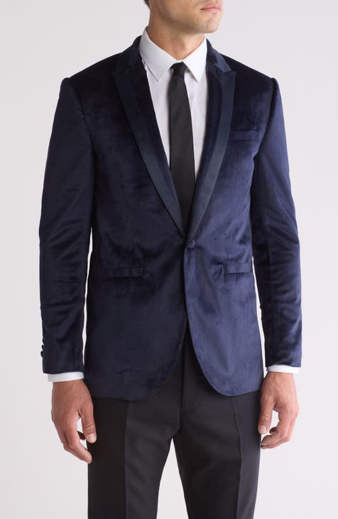 Single Breasted Velvet Blazer