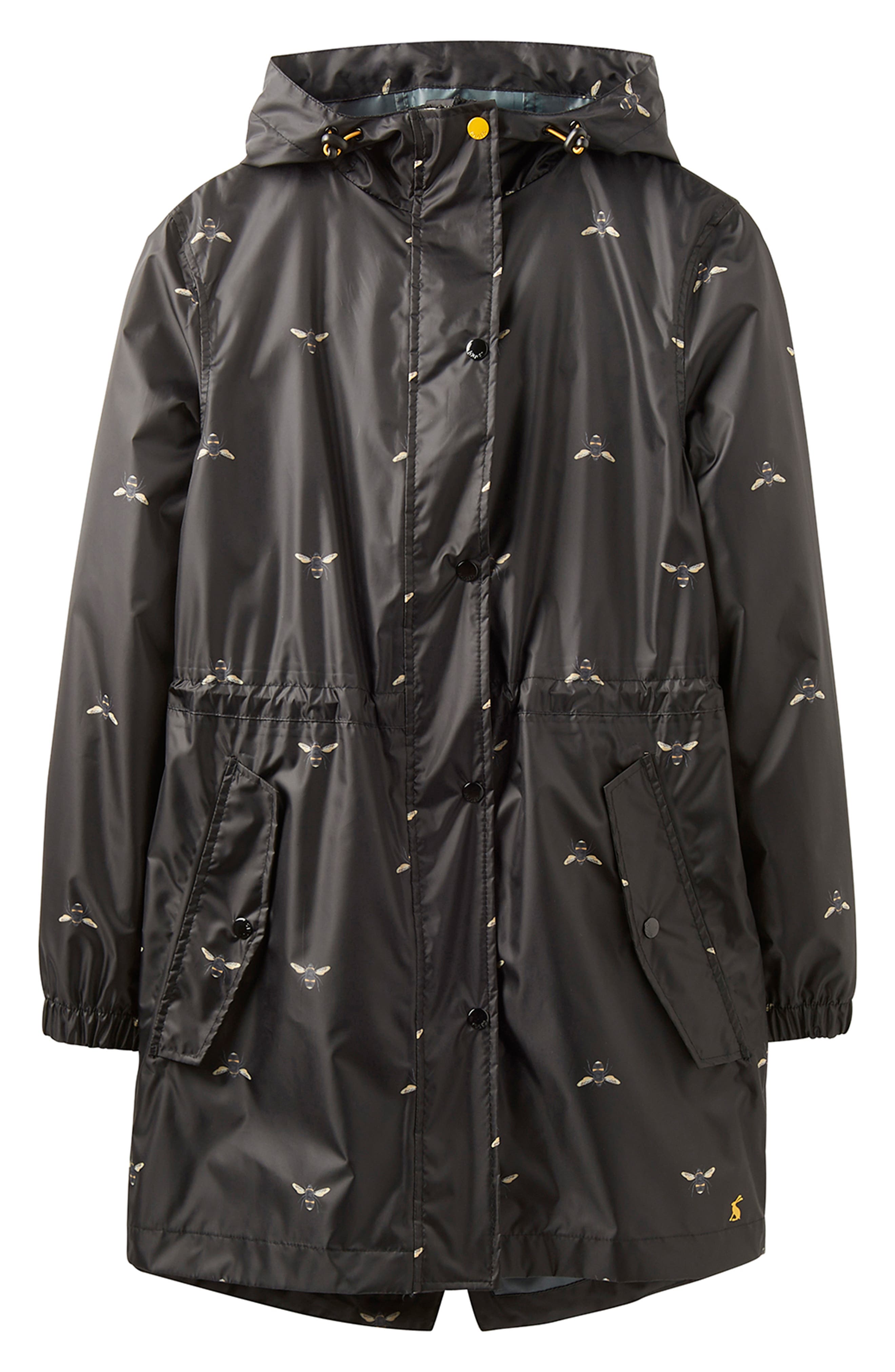 Joules Right as Rain Packable Print Hooded Raincoat Nordstrom Rack