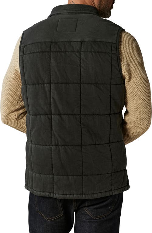 The Normal Brand Jackie Premium Fleece Quilted Lodge Vest In Phantom