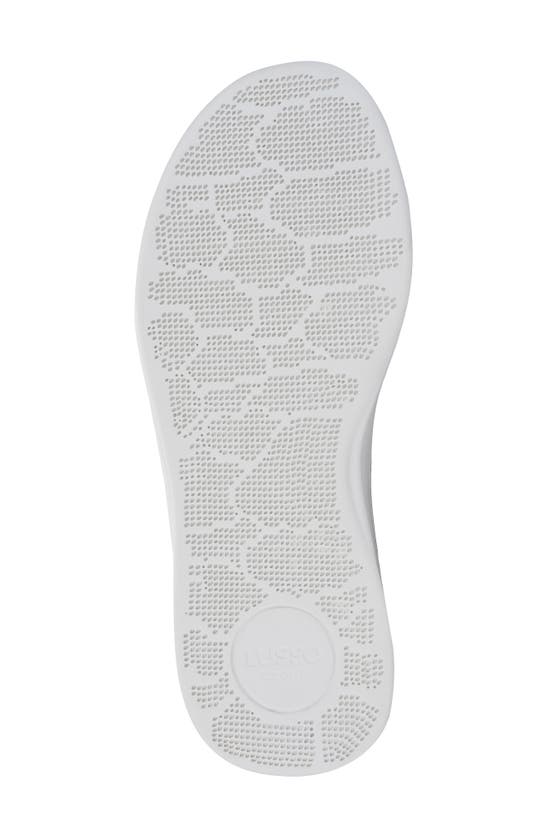 Lusso Cloud Men's Pelli Waffle-knit Slides In Bright White / Lily