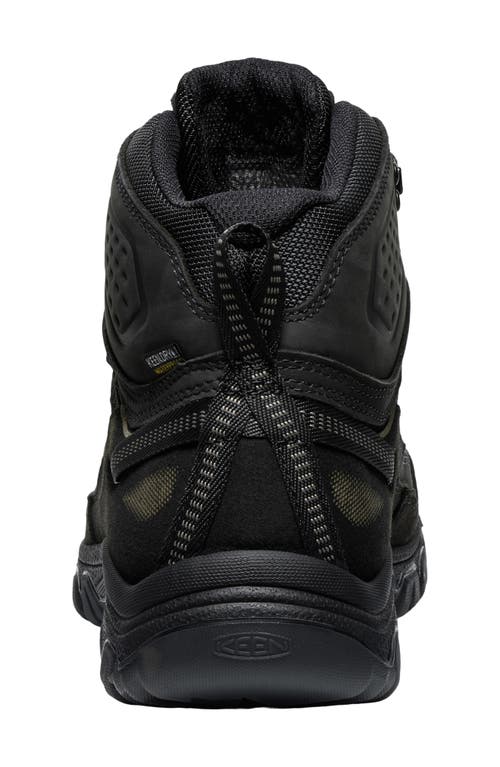 Keen Targhee Iv Waterproof Mid Hiking Shoe In Triple Black