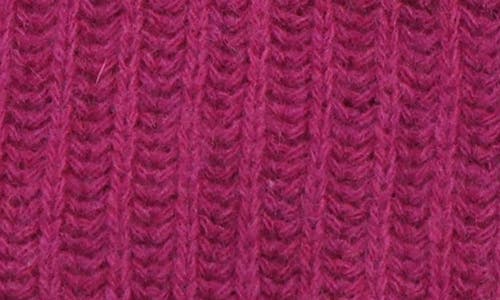 Shop Portolano Rib Knit Cashmere Beanie In Plumberry
