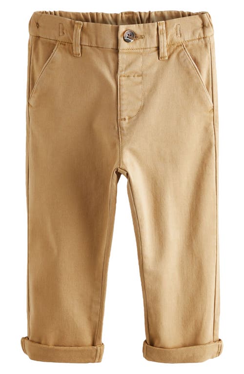 NEXT Kids' Flat Front Chinos Beige at Nordstrom,