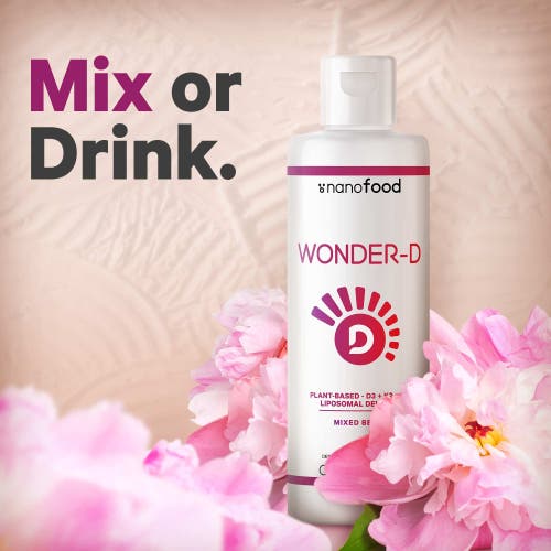 Codeage Liposomal Wonder-D, Vegan Vitamin D3 + K2 + B12 Liquid Supplement, Plant-Based, 7.6 fl oz in White at Nordstrom