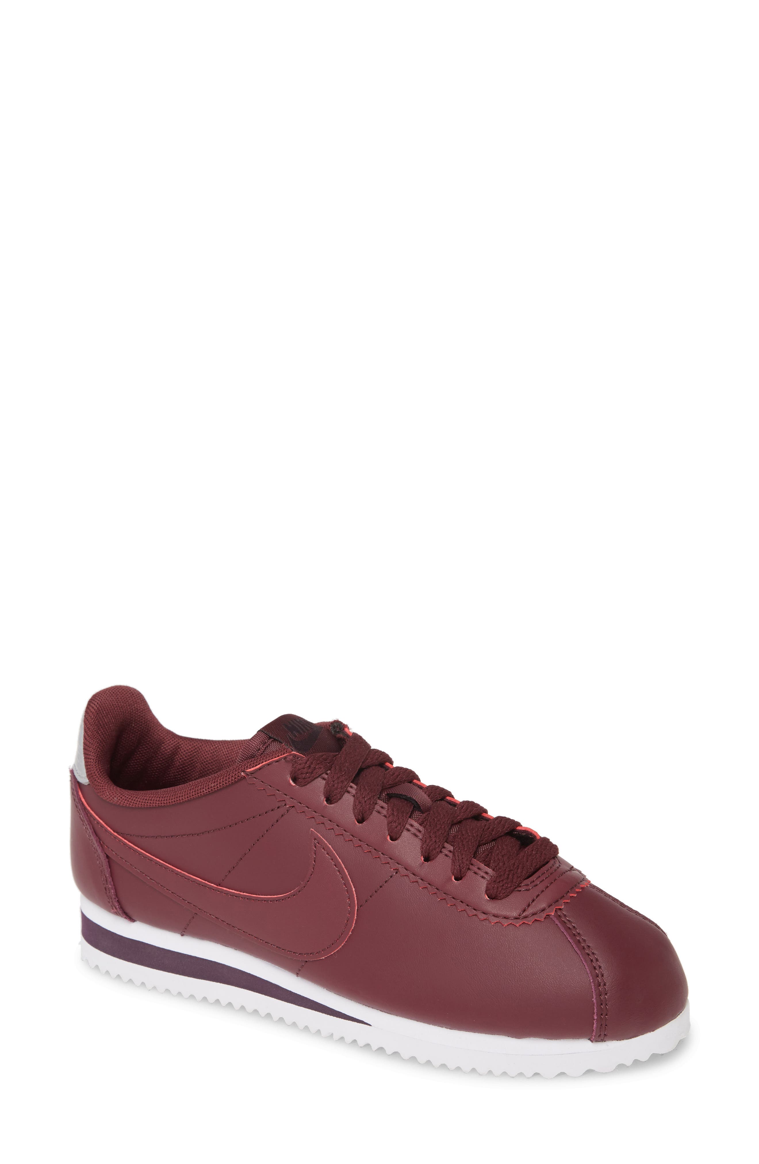 nike classic cortez maroon