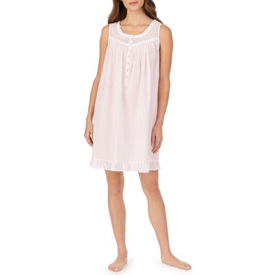 Eileen West Swiss Dot Nightgown, Pink