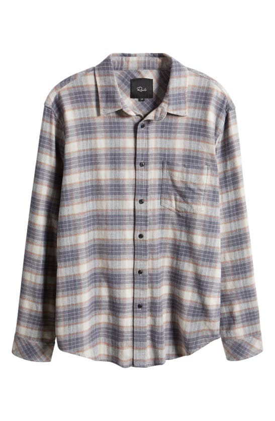 Shop Rails Sussex Plaid Stretch Flannel Button-up Shirt In Arrowroot Flint Melange