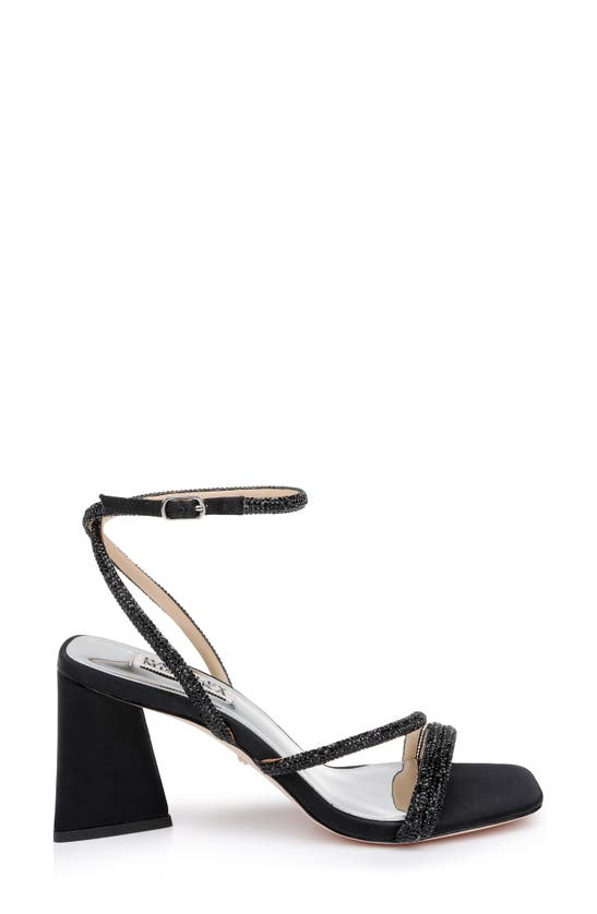 Shop Badgley Mischka Collection Freedom Ankle Strap Sandal In Black