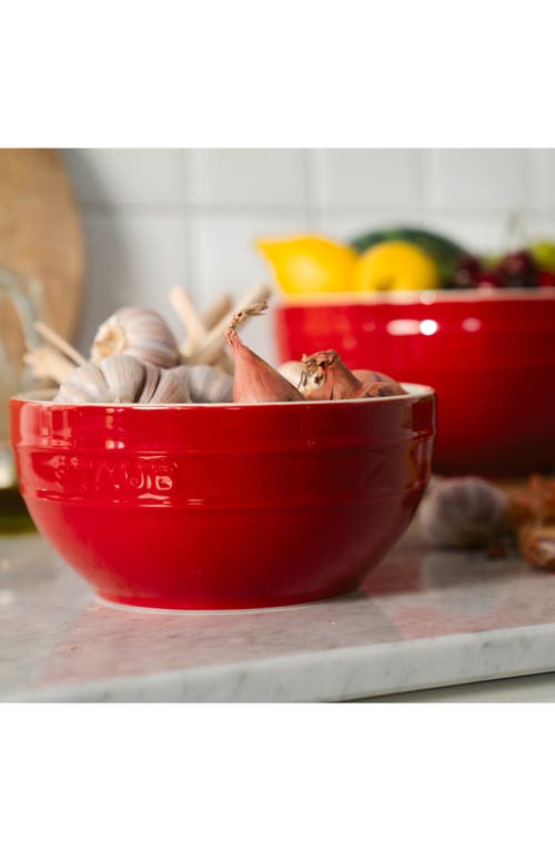 Staub 2-piece Ceramic Nested Mixing Bowl Set In Cherry